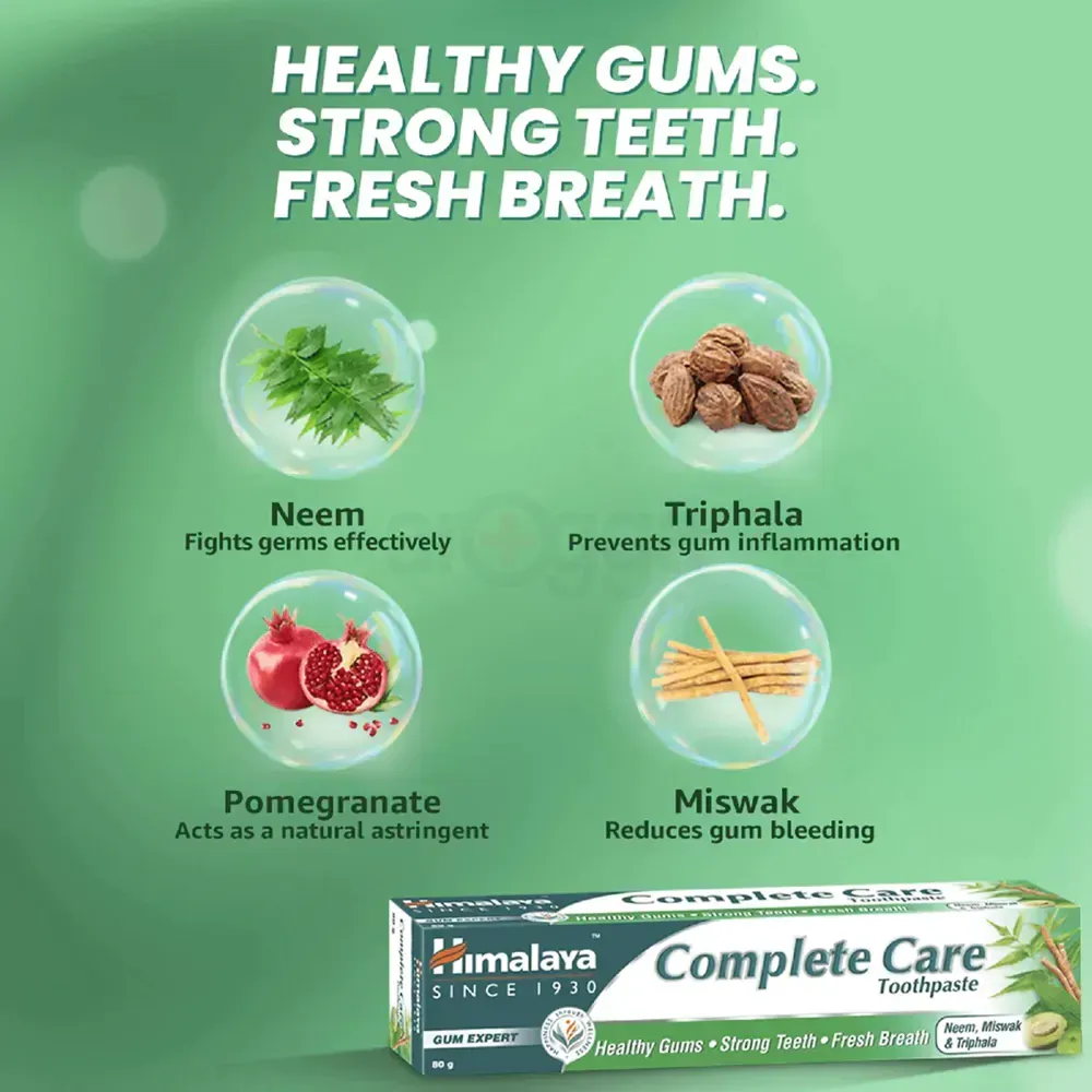 Himalaya Complete Care Toothpaste with Toothbrush Free 135g  