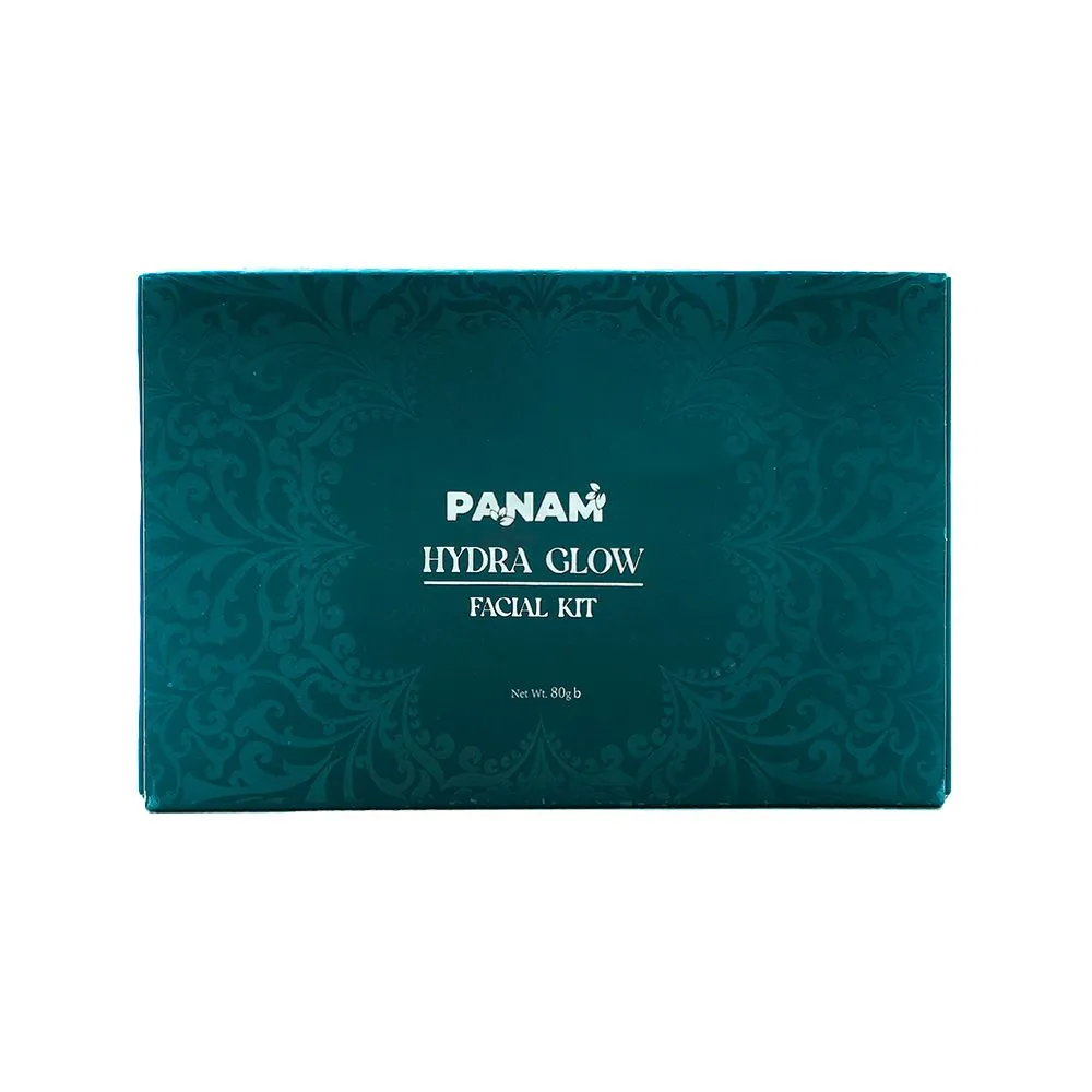 Panam Hydra Glow Facial Kit 80g (Massage Cream + Face Scrub + Face Mask + Moisturizer)  