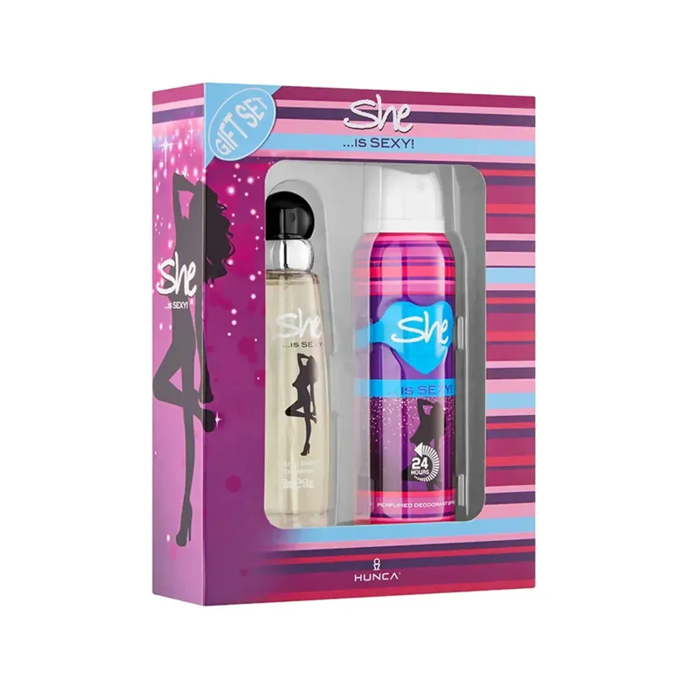 She Is Sexy Gift Set - (Perfume 50ml+ Body Spray 150ml)  