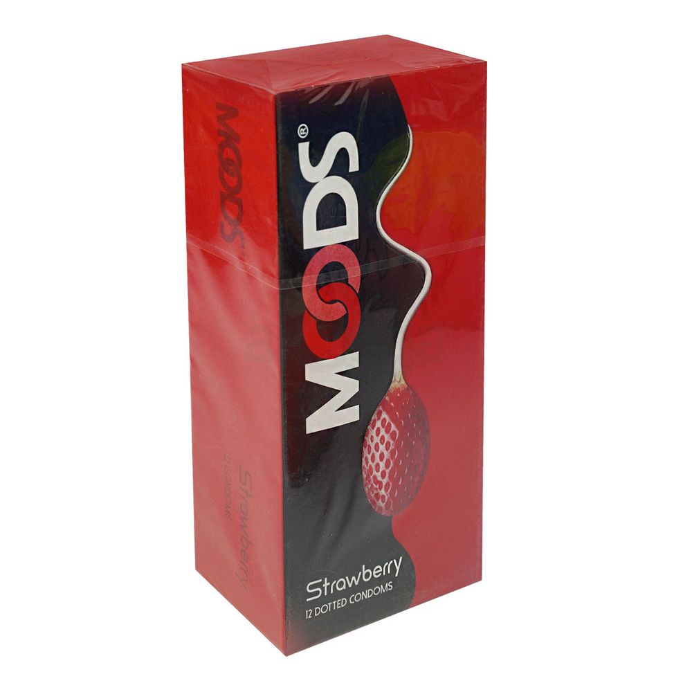 Moods Strawberry Flavored Condom 12 pcs Pack  
