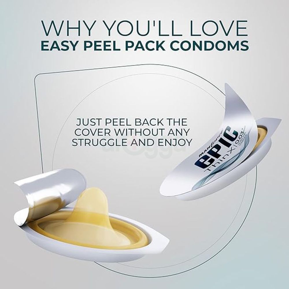Manforce Epic ThinX 0.03 mm Thickness Ultra Thin Condom - 3Pcs Pack  