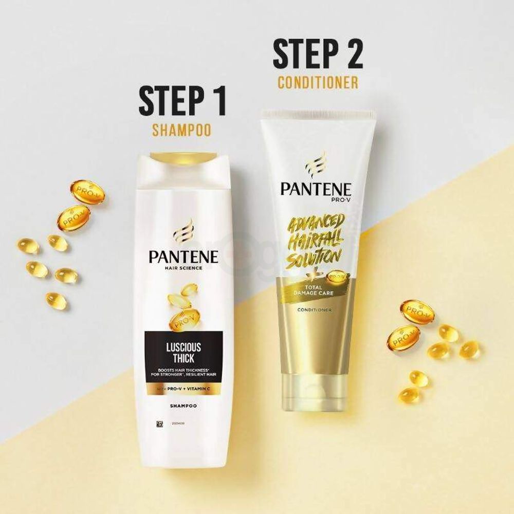 Pantene Luscious Thick Shampoo with Pro-V and Vitamin C 340ml  