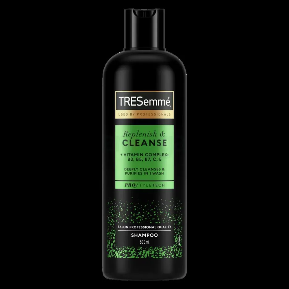 Tresemme Replenish & Cleanse Shampoo with Vitamin Complex: B3, B5, B7, C & E  