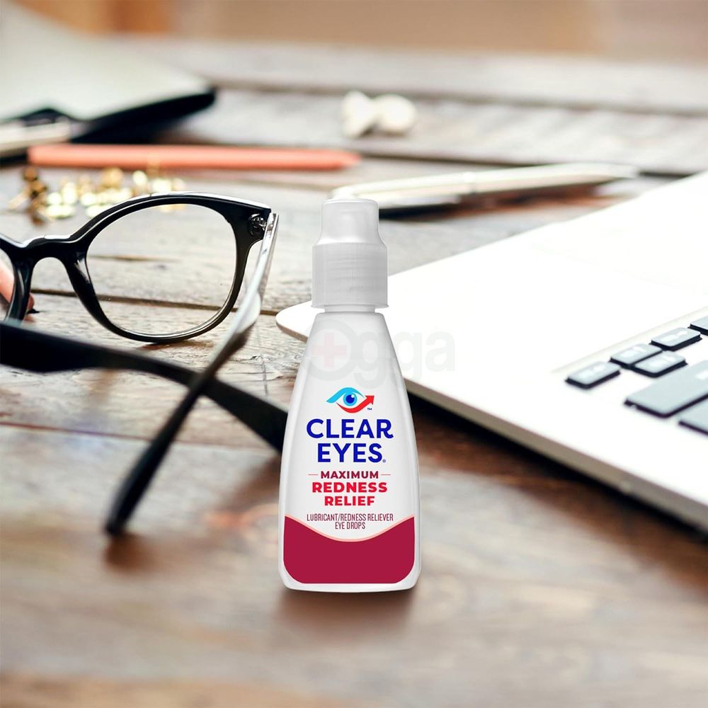 Clear Eyes Maximum Redness Eye Relief Eye Drops, 0.5 Fl Oz  
