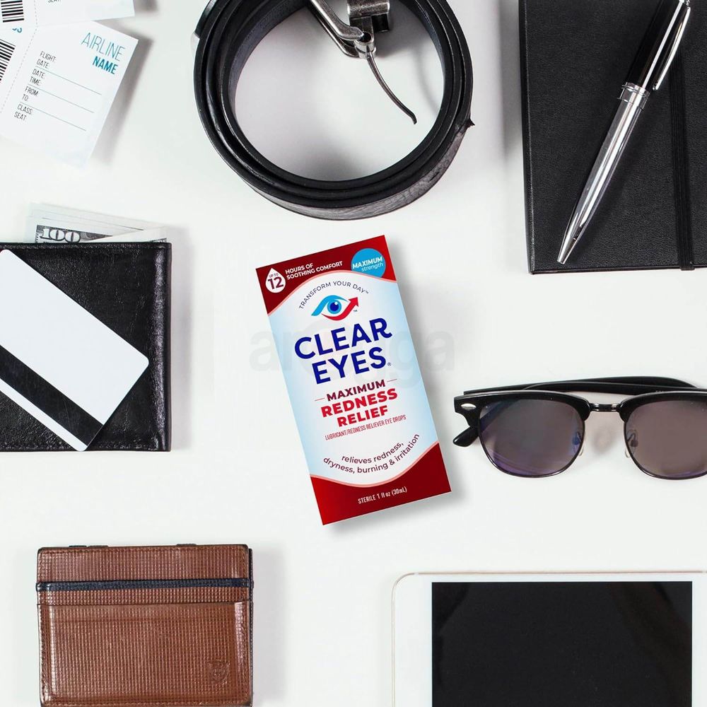 Clear Eyes Maximum Redness Eye Relief Eye Drops, 0.5 Fl Oz  