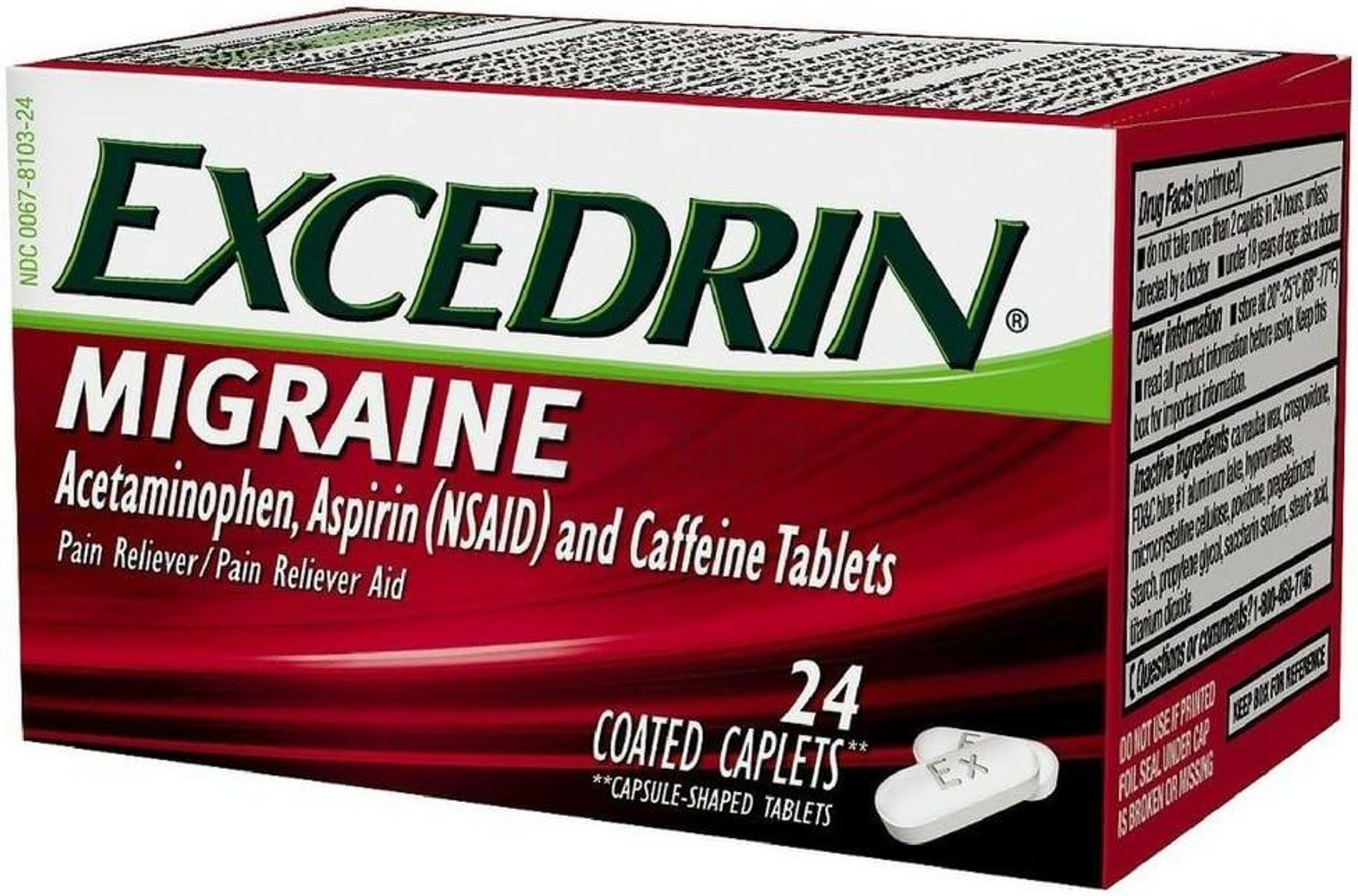 Excedrin Migraine Pain Reliever Caplets  