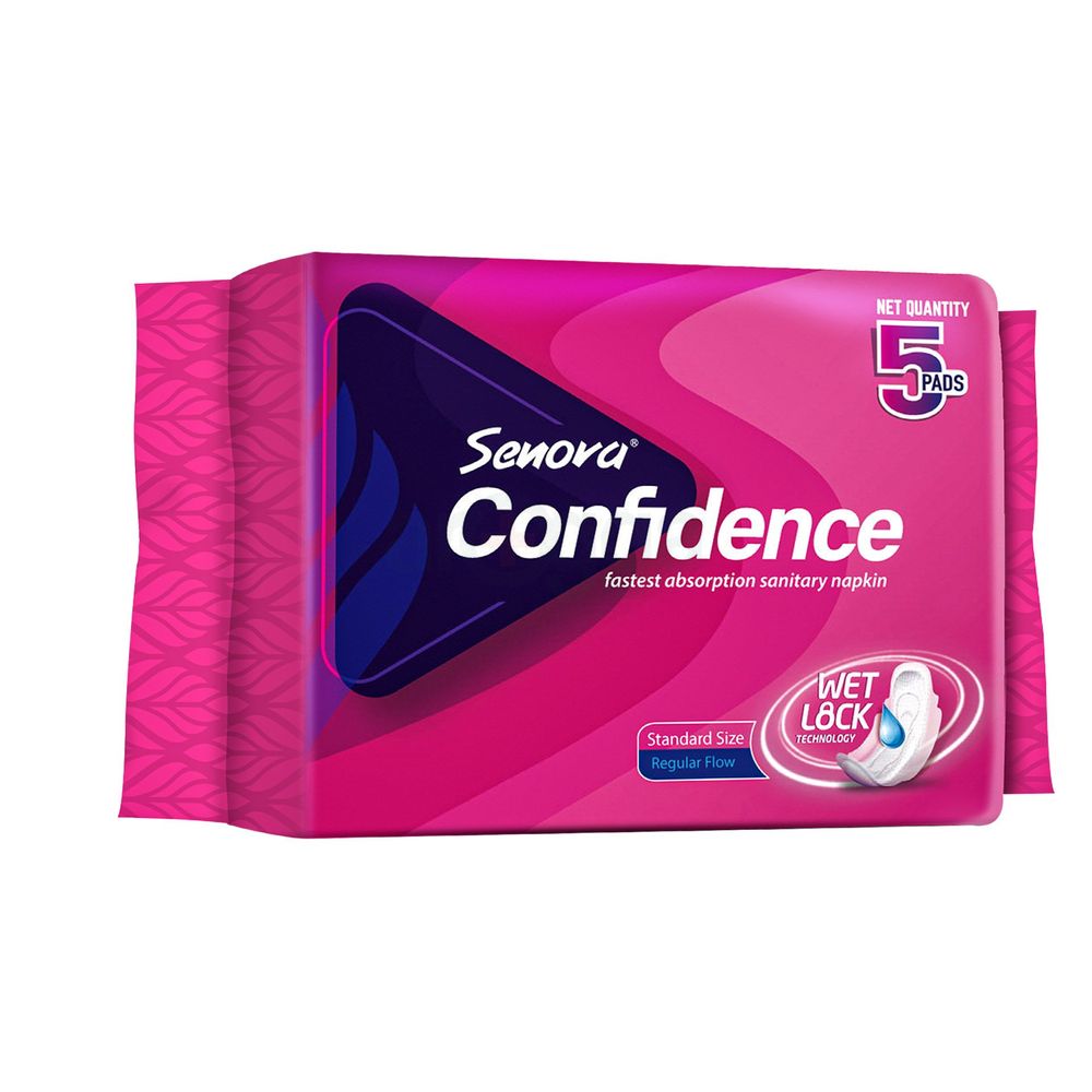 Senora Confidence Regular Flow 5's Pack price in Bangladesh | Arogga