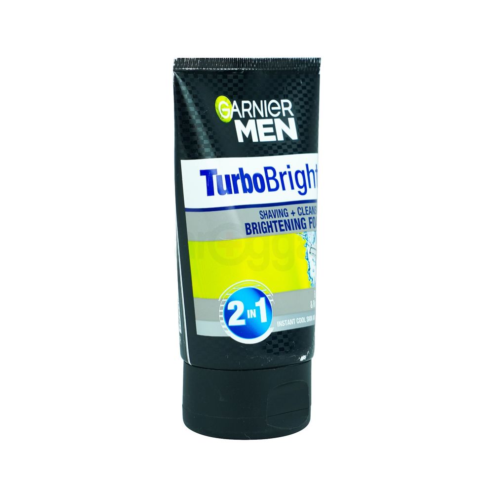 Garnier Men Turbo Bright Shaving Plus Cleansing Brightening Foam  