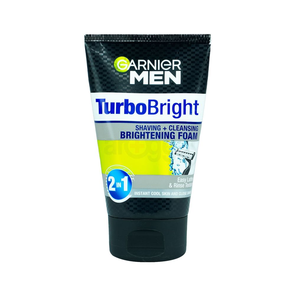 Garnier Men Turbo Bright Shaving Plus Cleansing Brightening Foam  