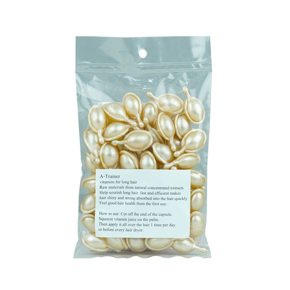 A-Trainer Super Long Hair Capsule with Vitamin E, Jojoba Oil & Pearl Nutrient - Cream  