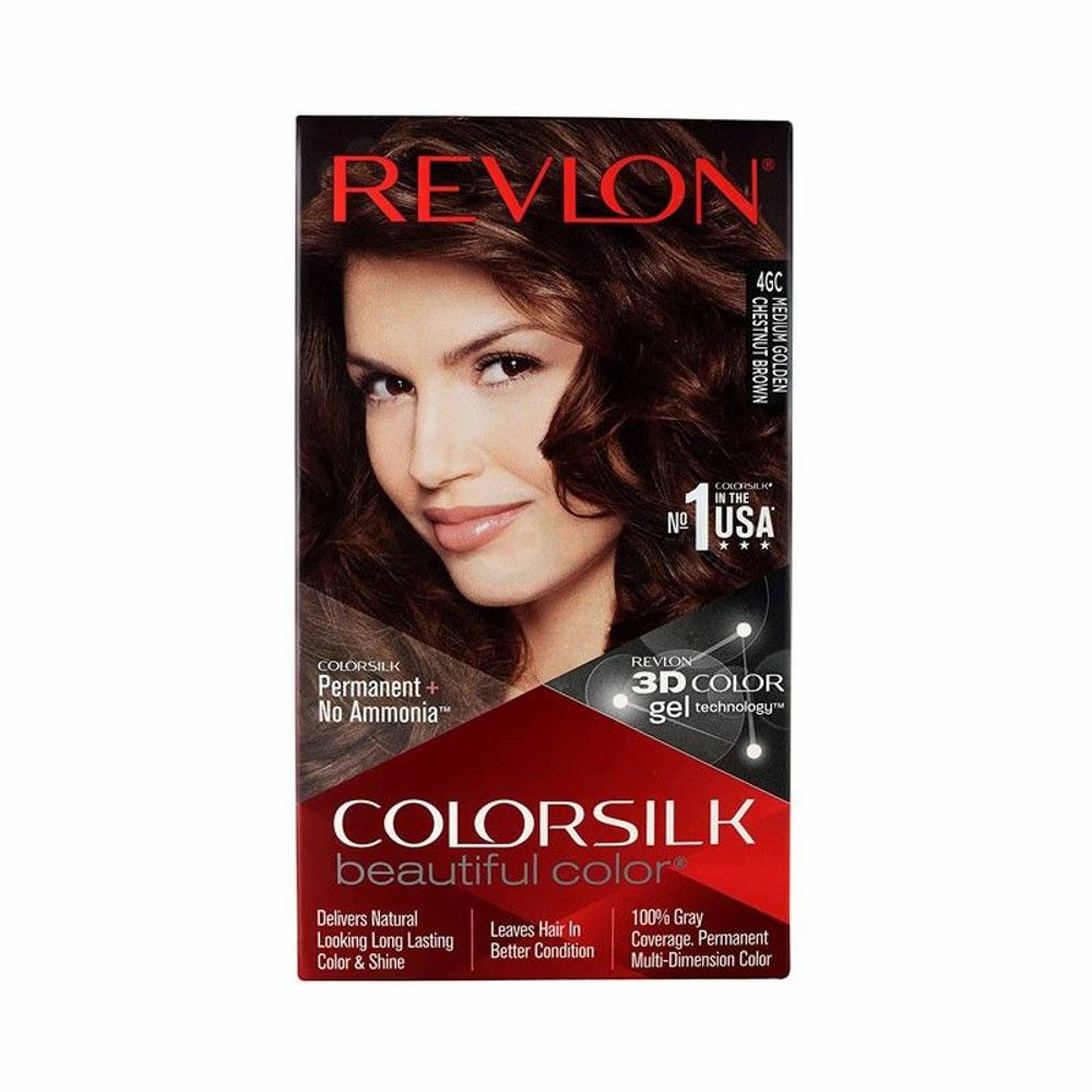 Revlon Colorsilk Beautiful Hair Color - 4GC Medium Golden Chestnut Brown  