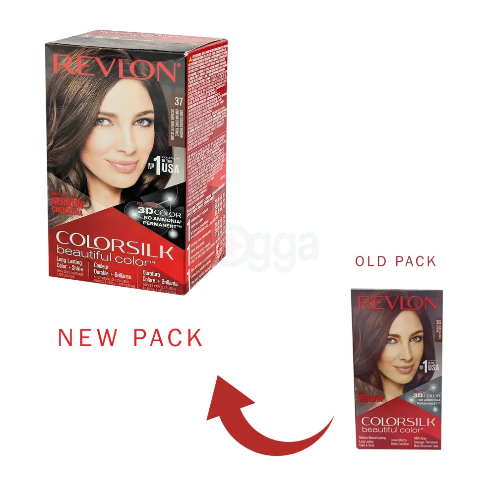 Revlon ColorSilk Beautiful Hair Color-37 Dark Golden Brown  