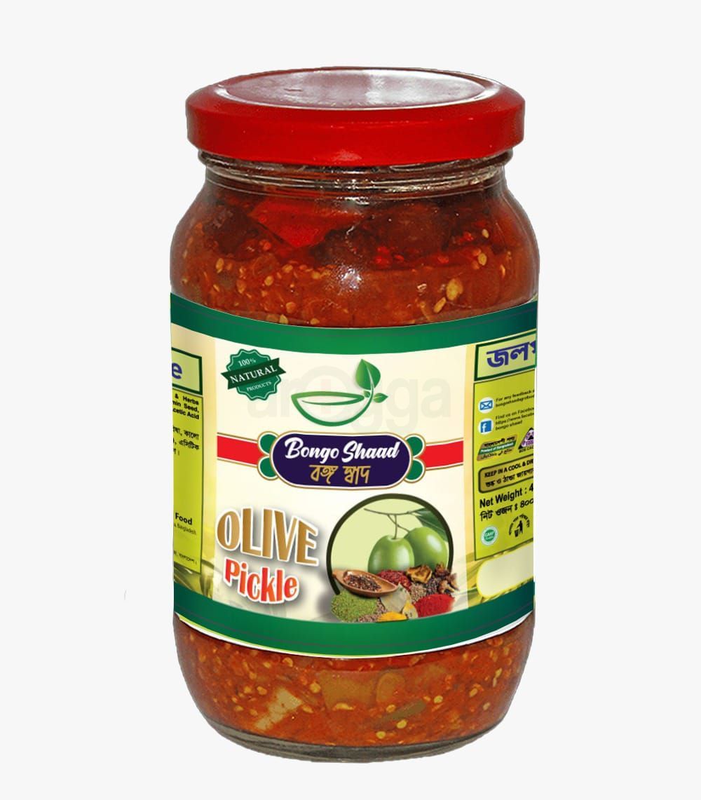 Bongo Shaad Olive Pickle-400gm  