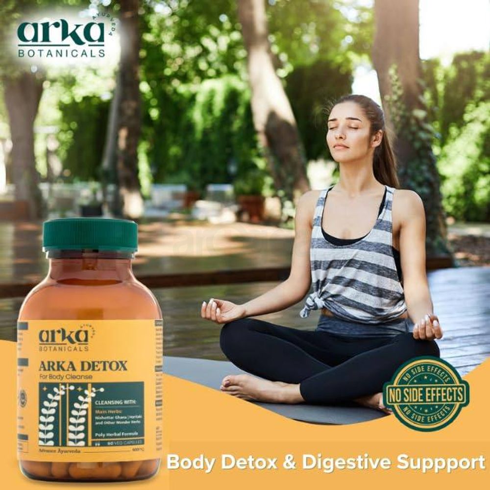 Arka Botanicals Arka Detox 60 Veg Capsules| Body Cleanse   