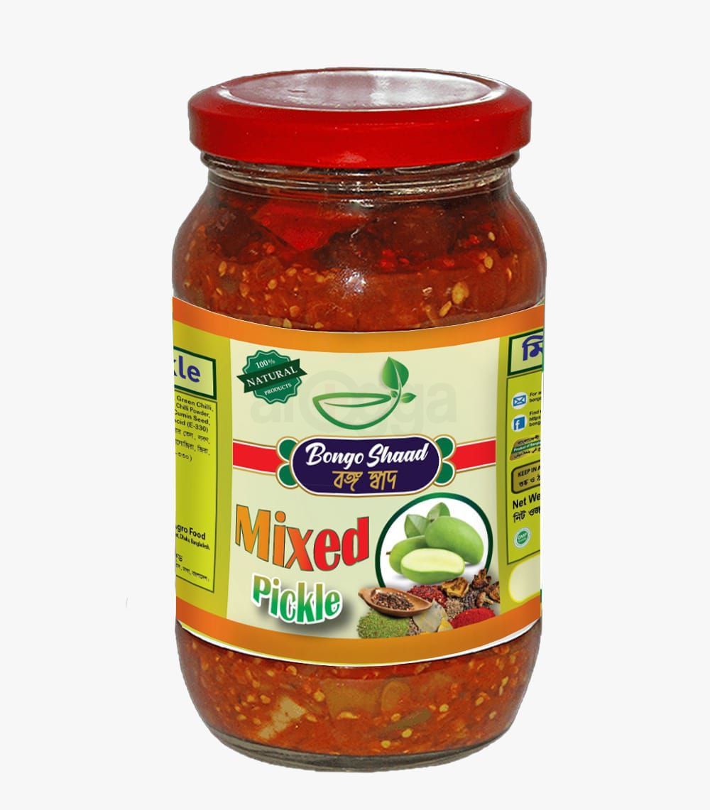 Bongo Shaad Mixed Pickle-400gm  