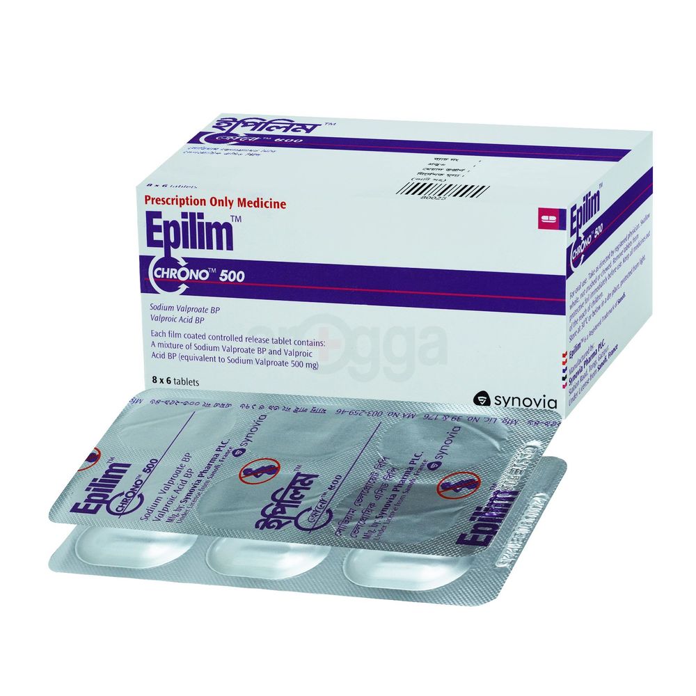 Epilim chrono
 500mg Tablet