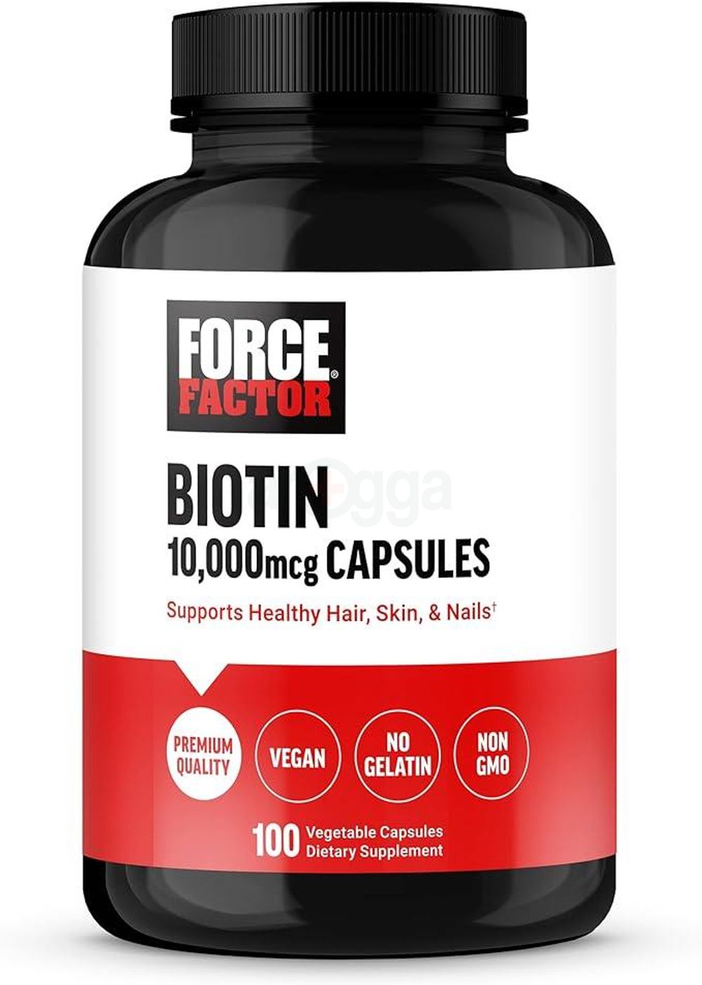 Force Factor Biotin 10000mcg, Biotin Supplement for Healthier Hair, Skin, and Nails  