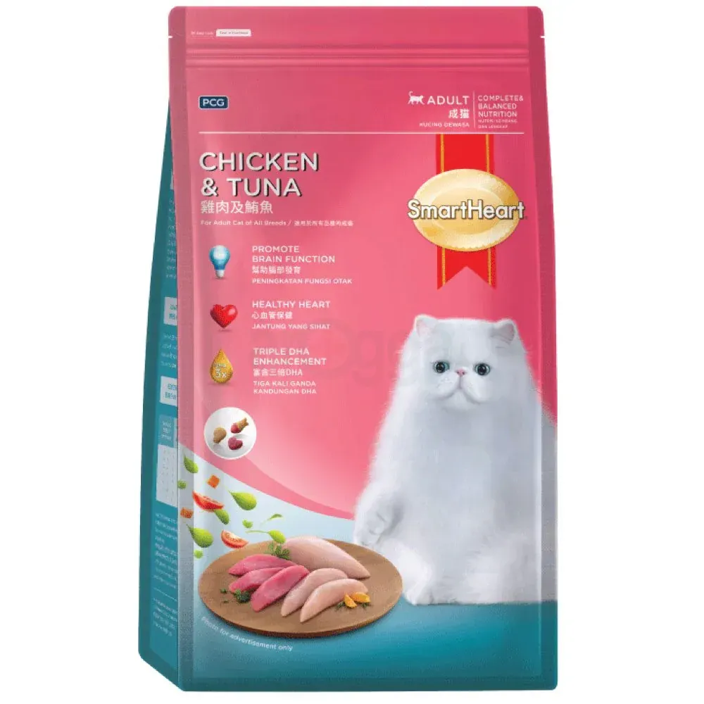 SmartHeart Adult CAT FOOD CHICKEN & TUNA
10kg  
