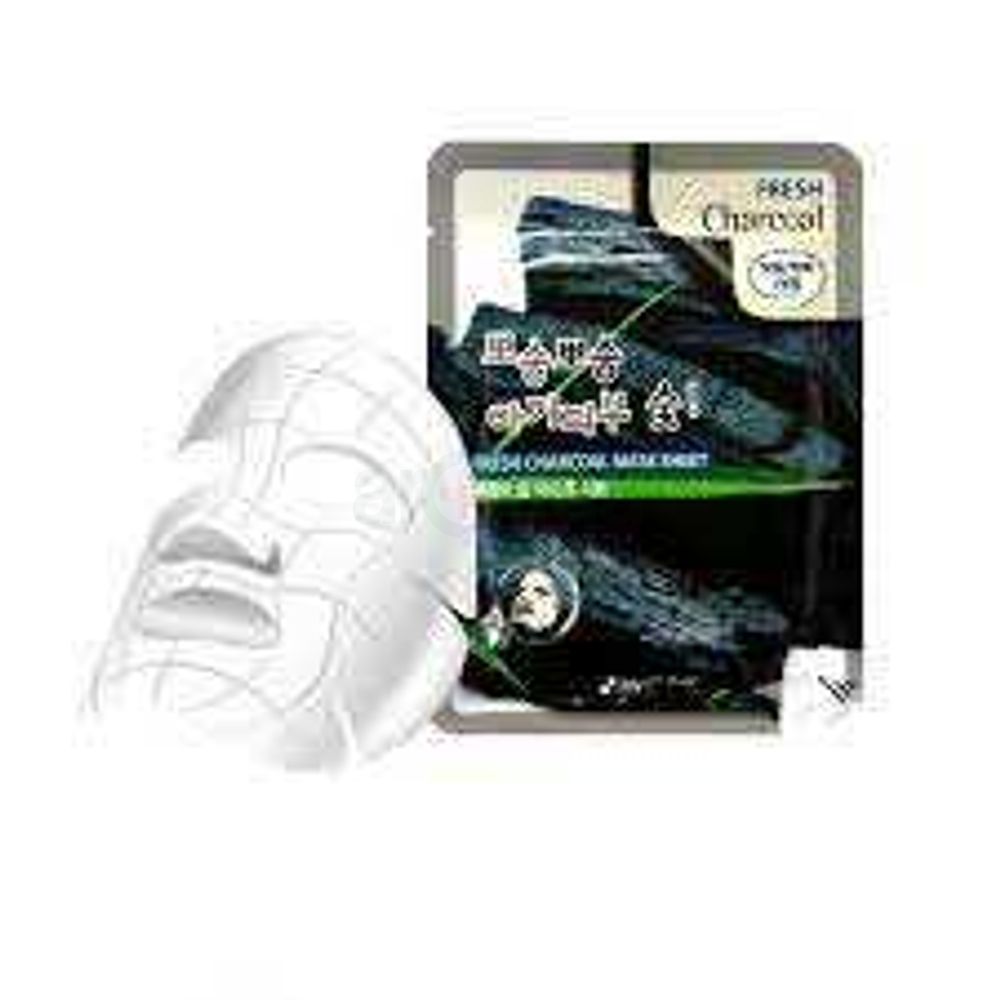 3W Clinic Fresh Charcoal Sheet Mask  