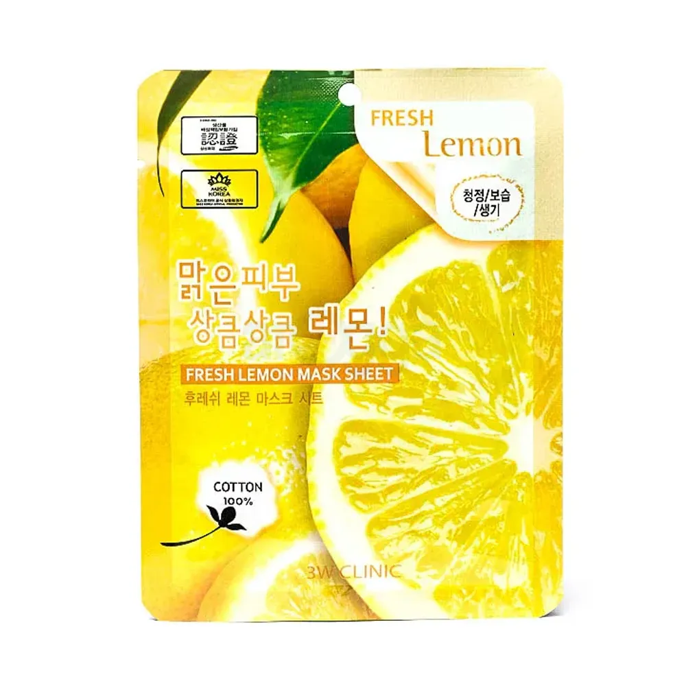 3W Clinic Fresh Lemon Sheet Mask  