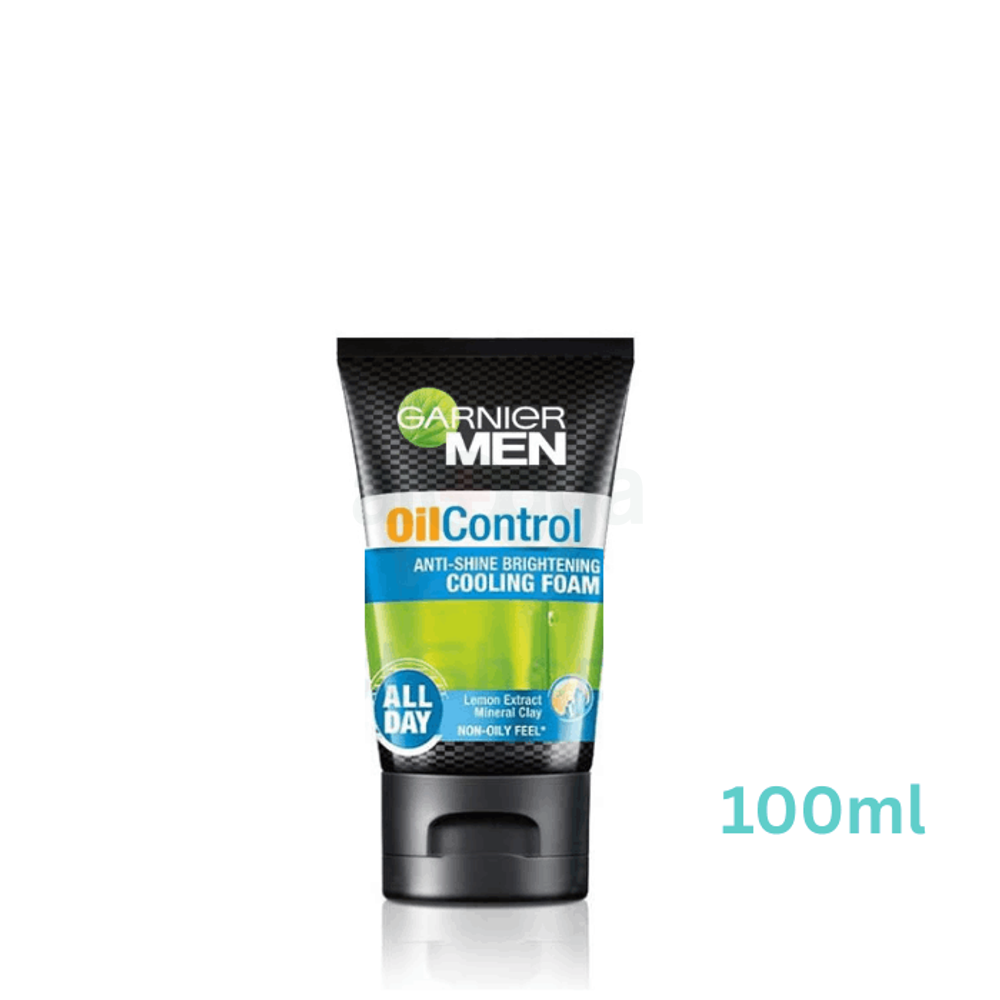 Garnier Men Oil Control Anti-Shine Brightening Cooling Foam- 100ml  