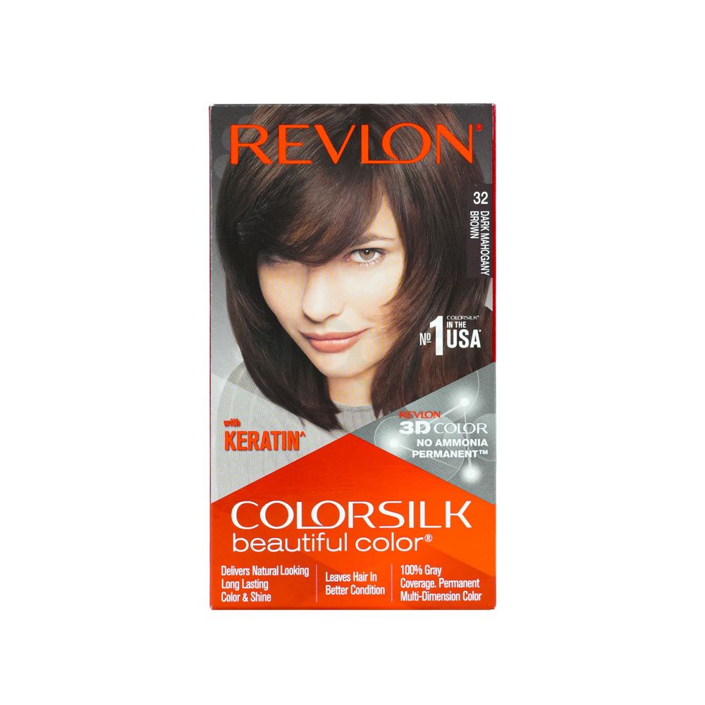 Revlon Colorsilk Beautiful Hair Color-32 Dark Mahogany Brown  