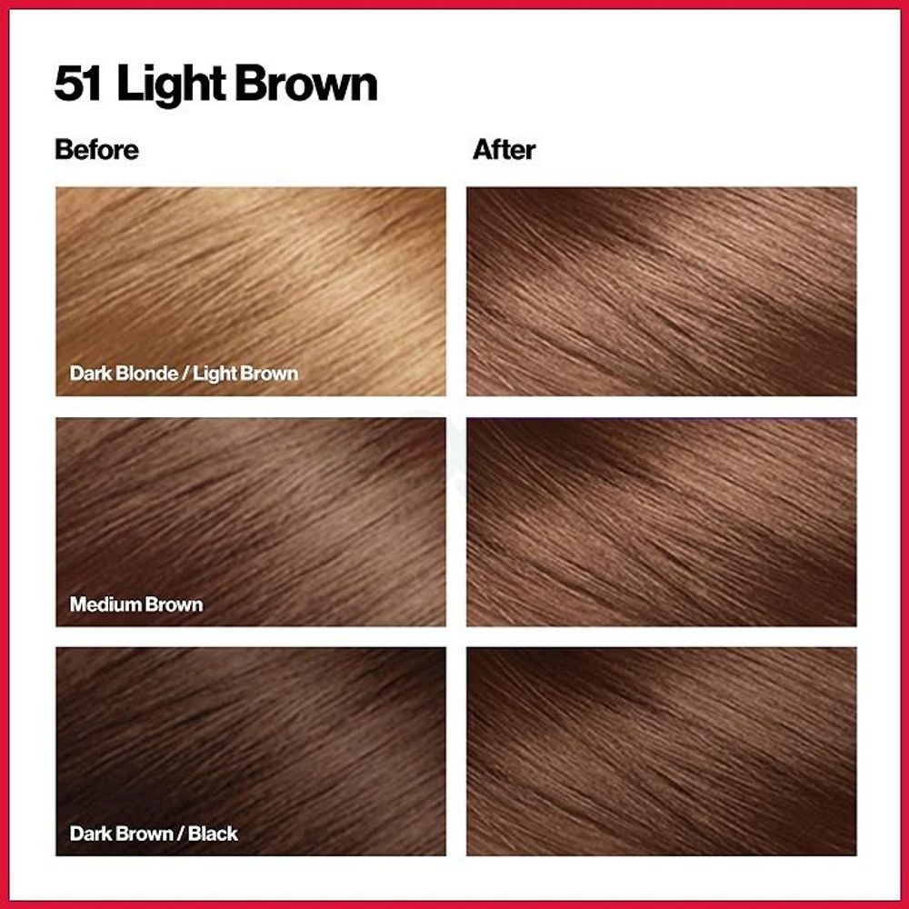 Revlon ColorSilk Beautiful Hair Color-51 Light Brown  