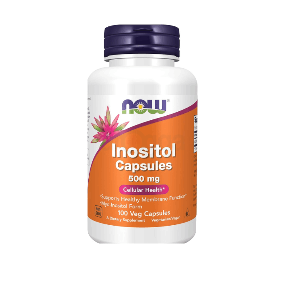 NOW Supplements, Inositol 500 mg, Healthy Membrane Function 100 Tablets  
