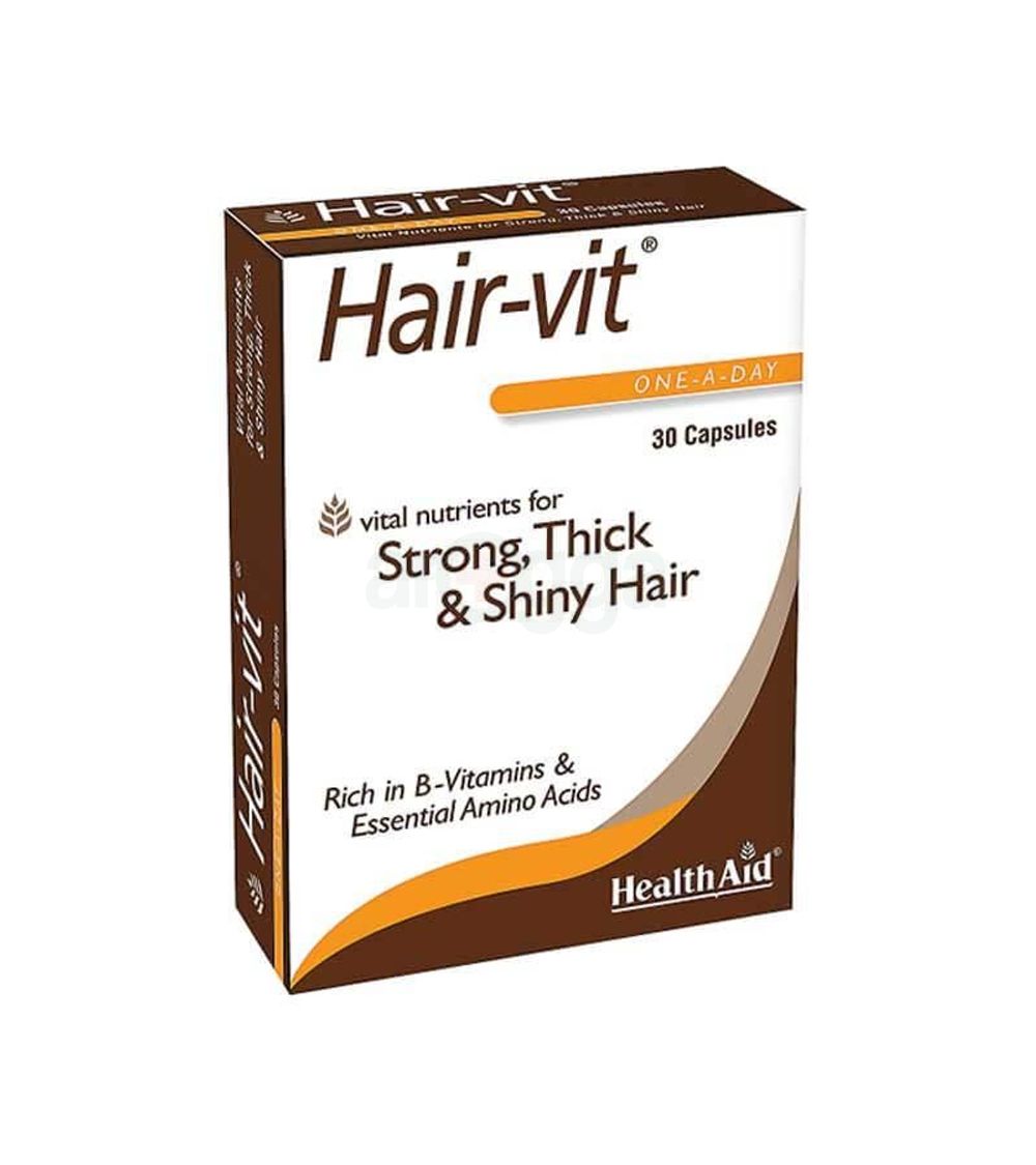 Health Aid Hair-Vit Vital Nutrients 30pcs Capsules for Strong, thick & Shiny Hair  