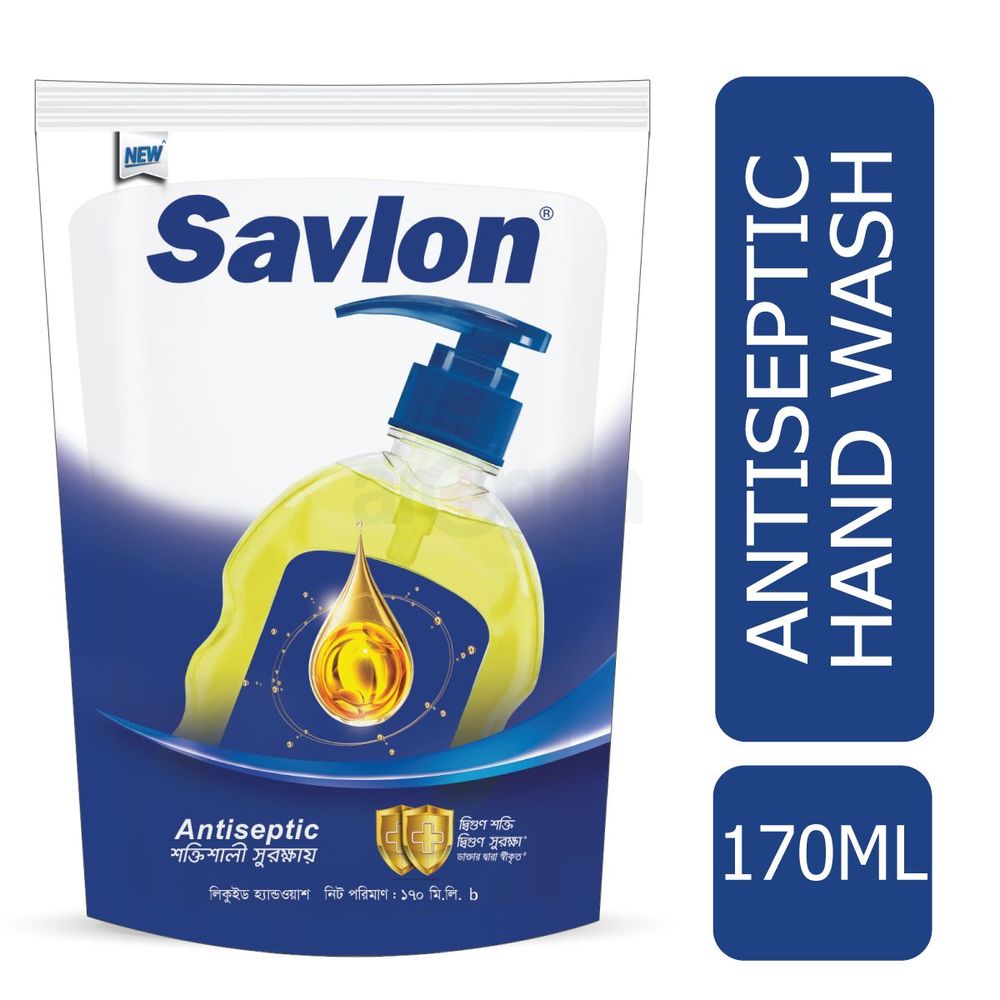Savlon Handwash Antiseptic 170ml Pouch  