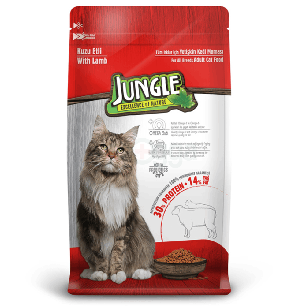 Jungle Adult Cat Food Lamb 1.5Kg  