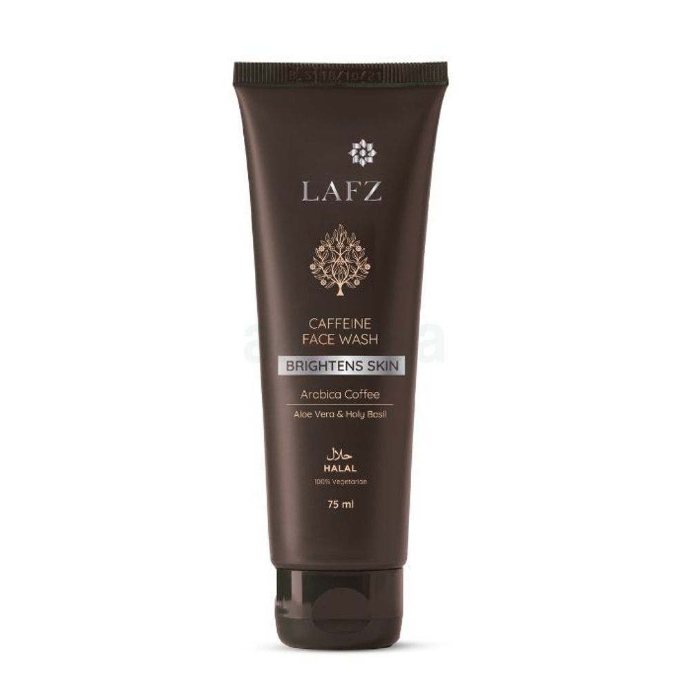 Lafz Caffeine Face Wash with Arabica Coffee,  Aloe Vera & Holy Basil 75ml  