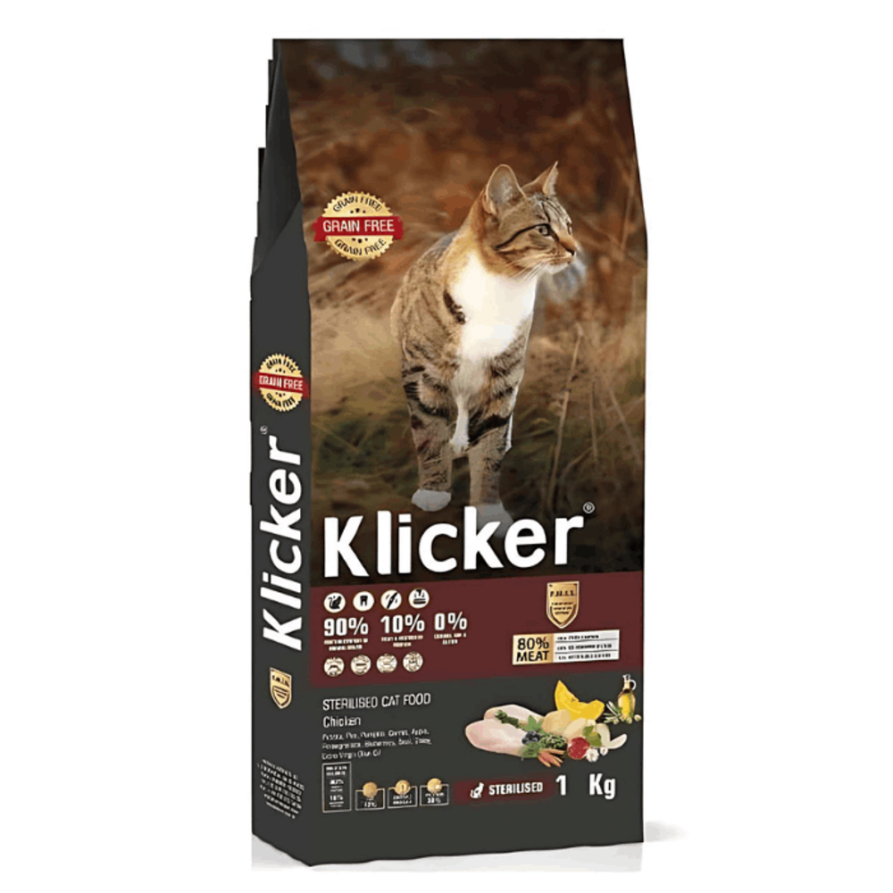 Klicker Grain Free Kitten Dry Cat Food Chicken 
1 kg
  