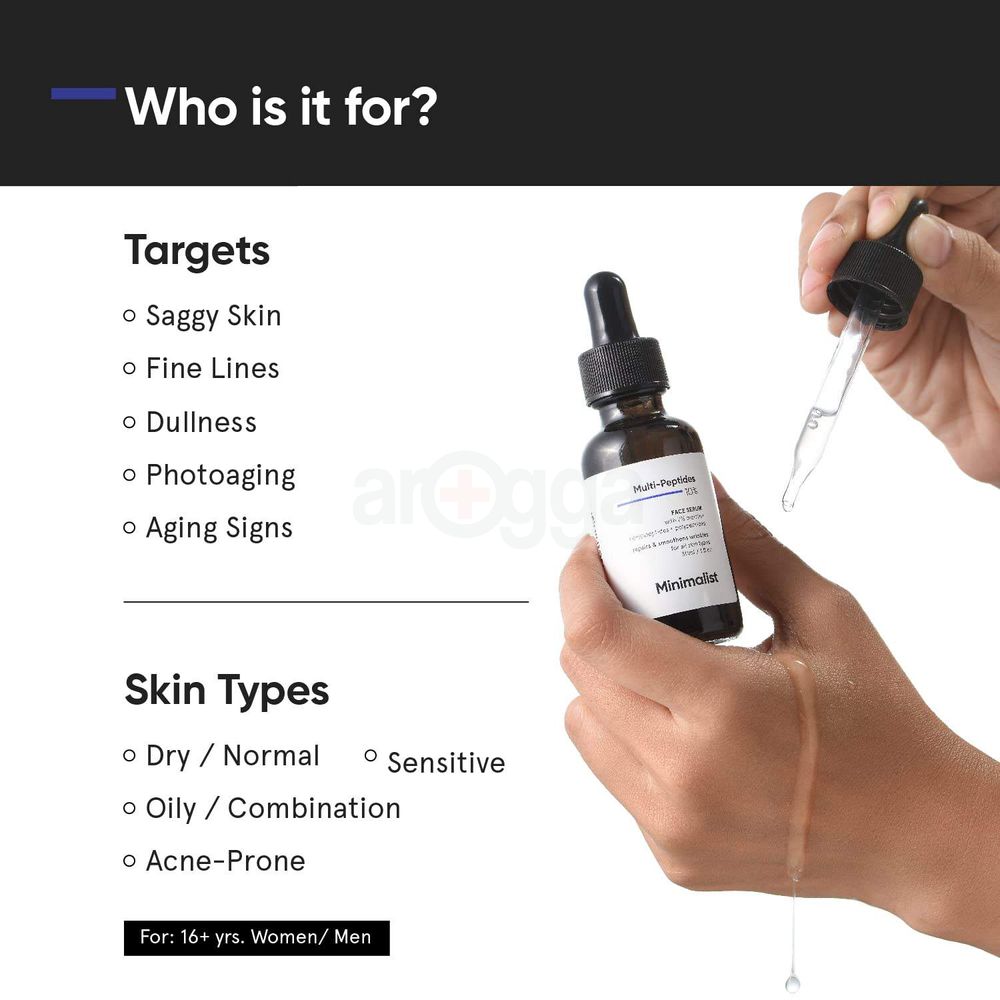 Minimalist Multi Peptides 10% Face Serum for All Skin Type  