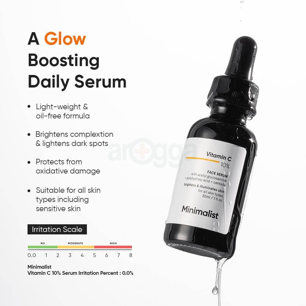 Minimalist Vitamin C 10% Face Serum for All Skin Types 30ml  