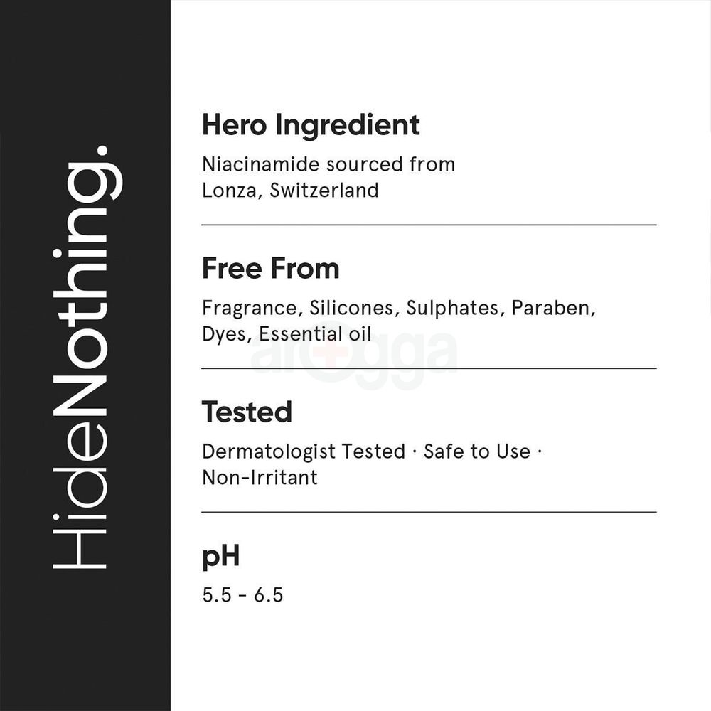 Minimalist Niacinamide 05% Face Serum with Bifida Ferment, Oat Extract & Hyaluronic Acid for All Skin Types  