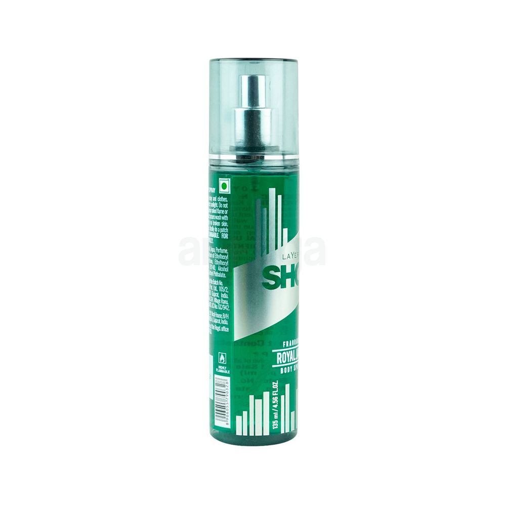 Layer'r Shot Royal Jade Body Spray for Men 135ml  
