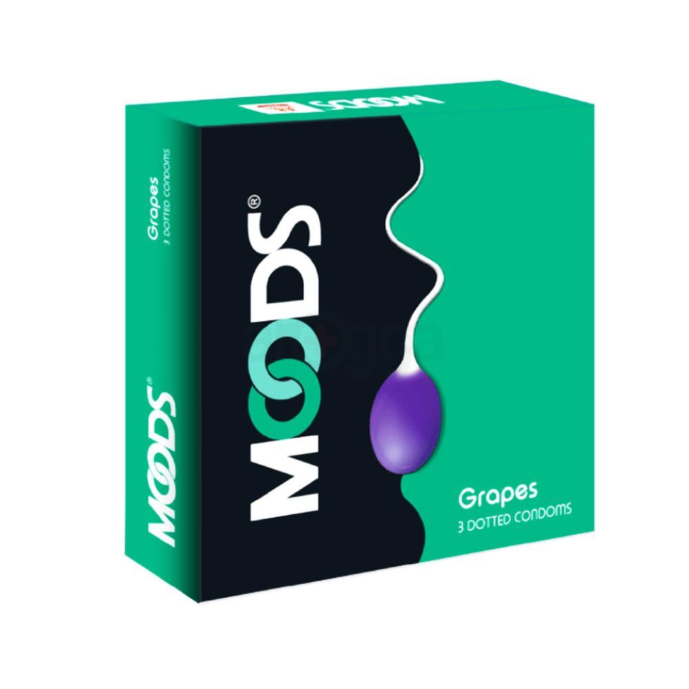 Moods Grapes Flavored Condom 3pcs pack  