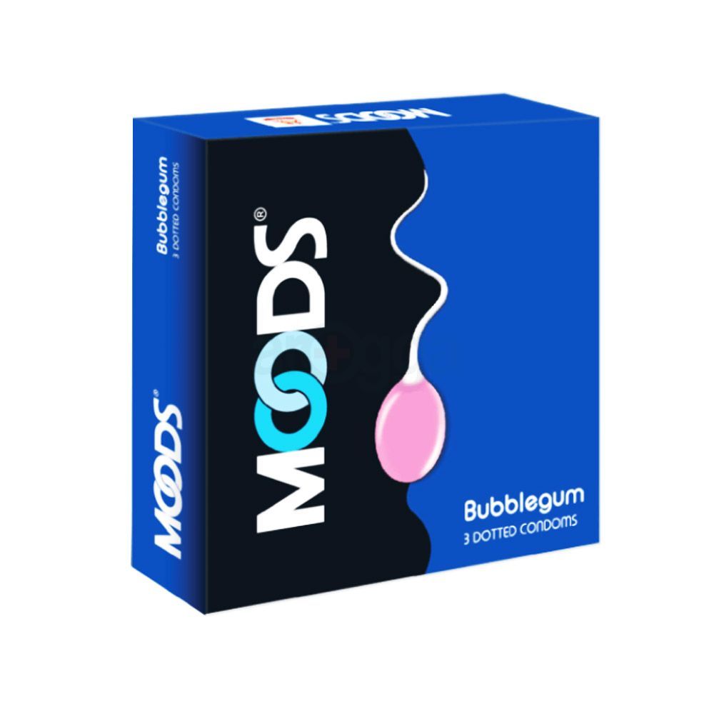 Moods Bubblegum Flavored Condom 3 pcs Pack  