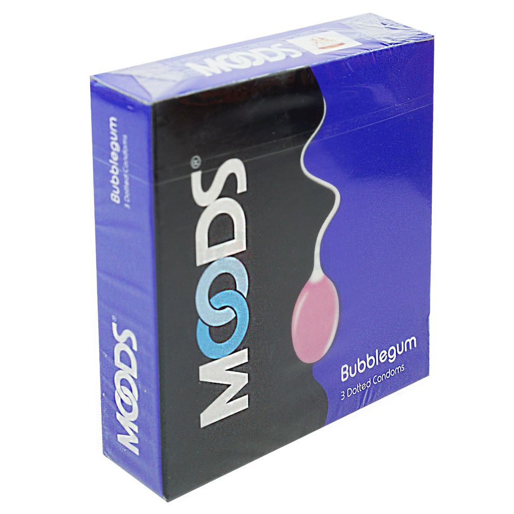 Moods Bubblegum Flavored Condom 3 pcs Pack  