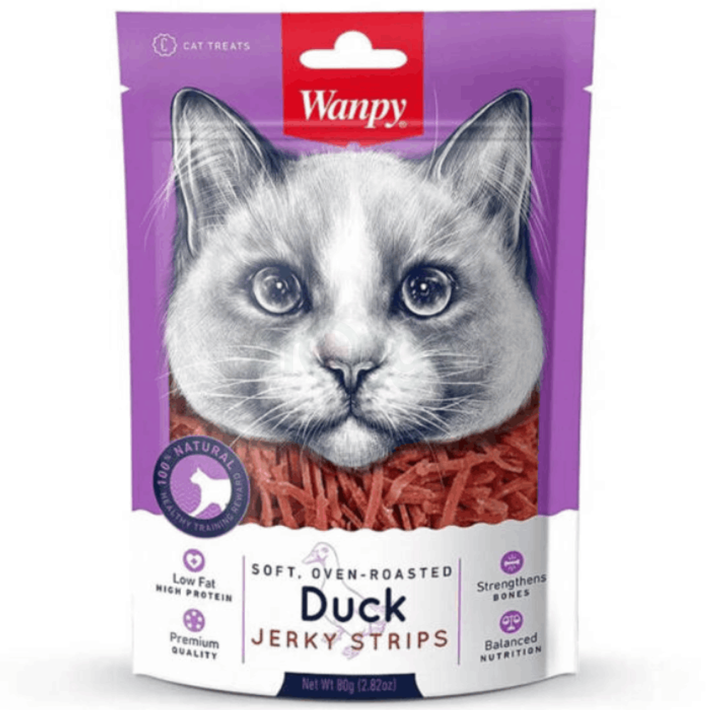 Wanpy Oven Roasted Jerky Strips Duck 80g
  