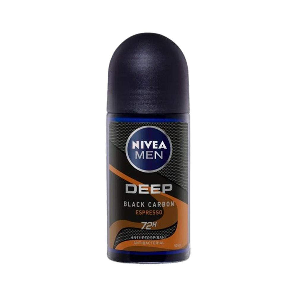 Nivea Men Roll On Deep Black Charcoal Espresso 72Jam  