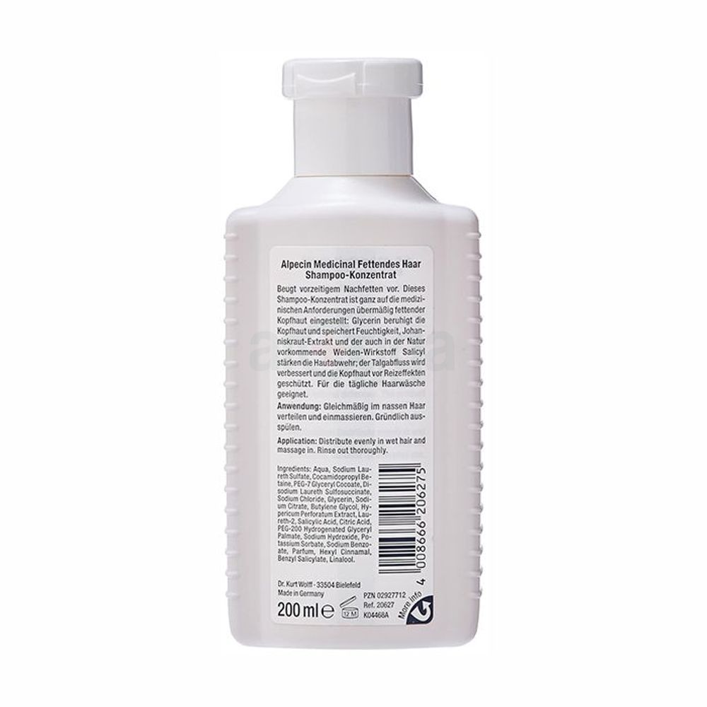 Alpecin Medicinal Fettendes Haar Shampoo for Greasy and Oily Hair  