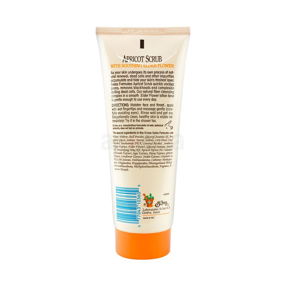 St. Ives Swiss Formula Apricot Scrub with Soothing Elder Flower  