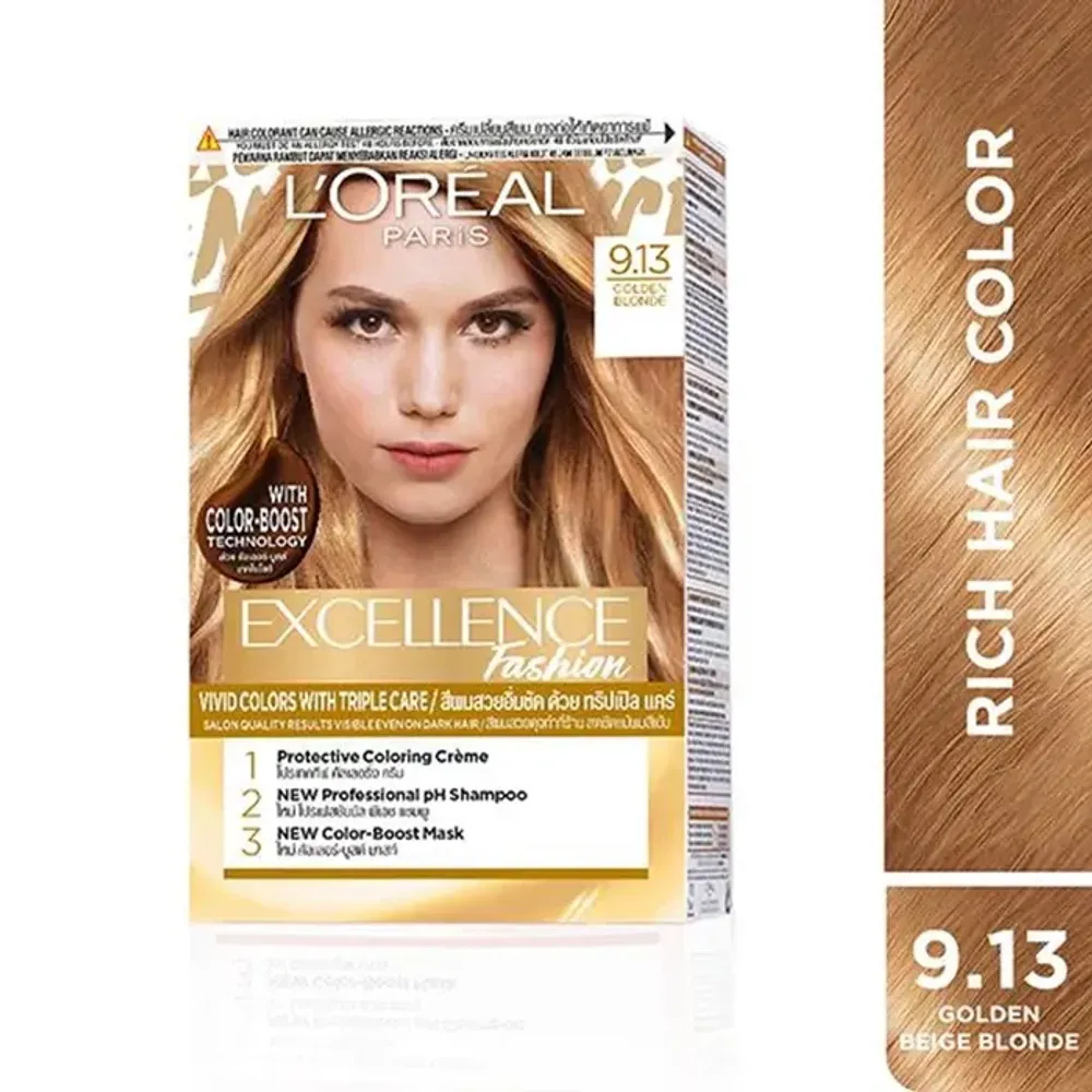 Loreal Paris Excellence Fashion Hair Color  9.13 Golden Blonde  