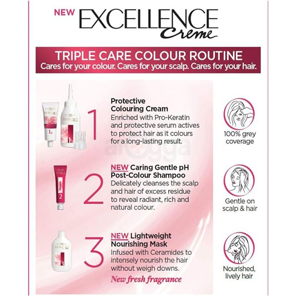 Loreal Paris Excellence Creme Hair Color 4.15 Frosted Brown  