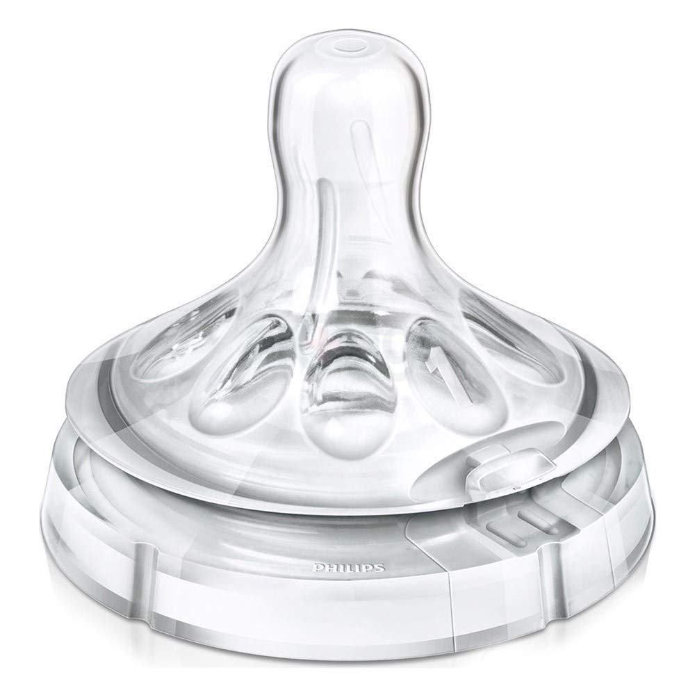 Philips Avent Natural Teat SCF041/27 (0m+) Newborn Flow 2 Pack   