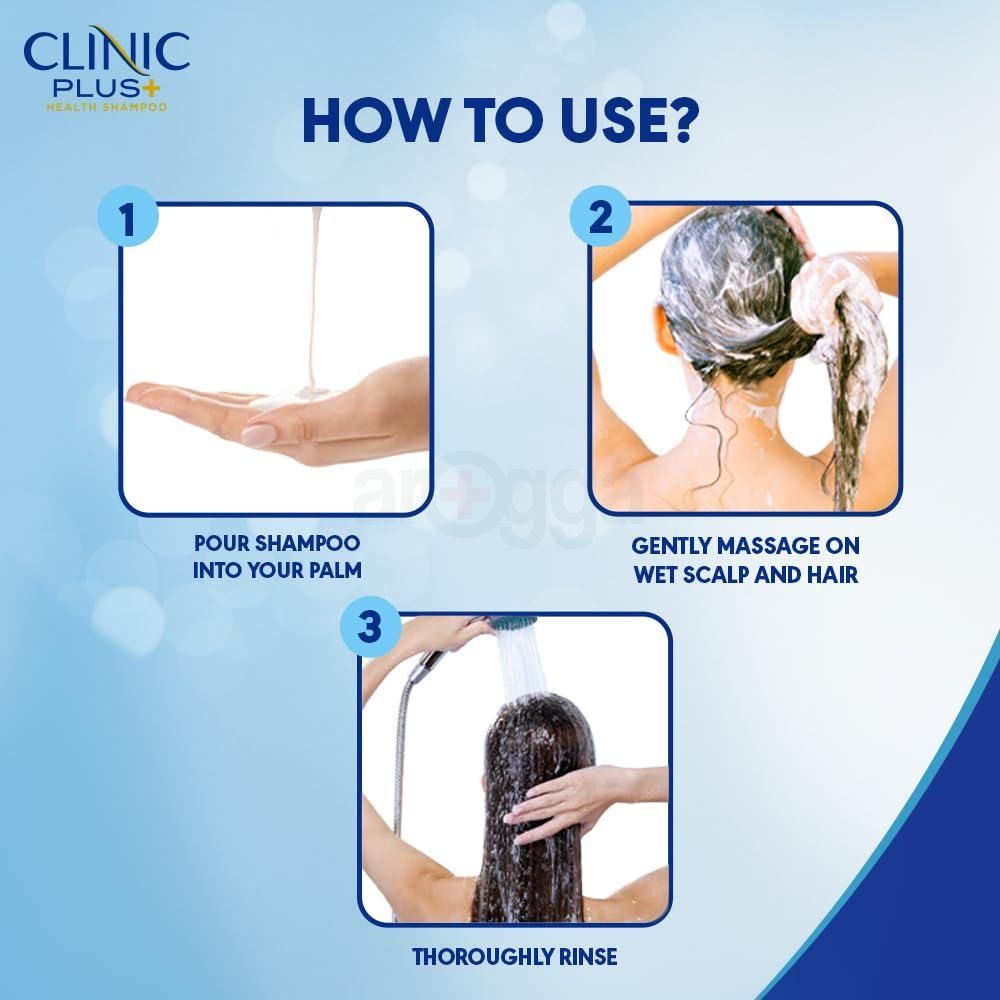 Clinic Plus+ Strong & Long Health Shampoo with Milk Protein & Multi Vitamin  