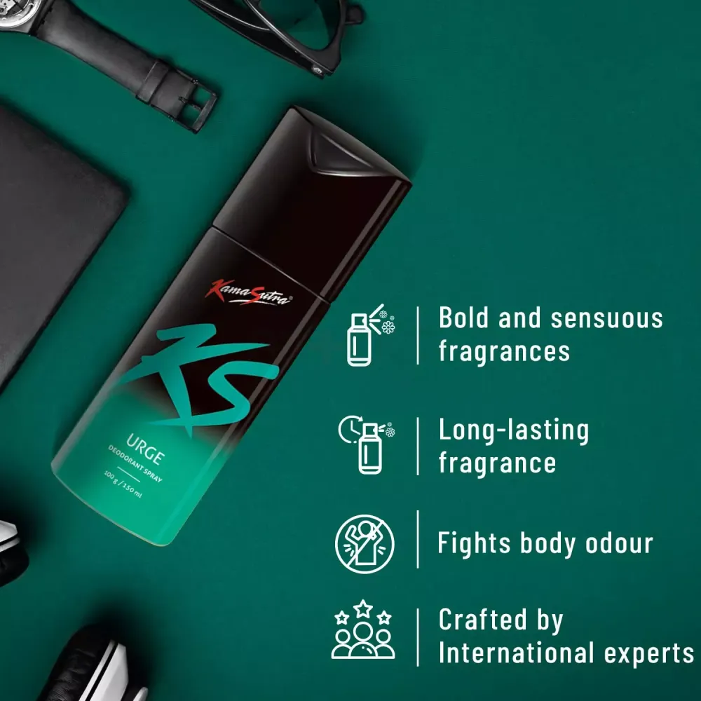 Kama Sutra Urge Deodorant Spray for Men  
