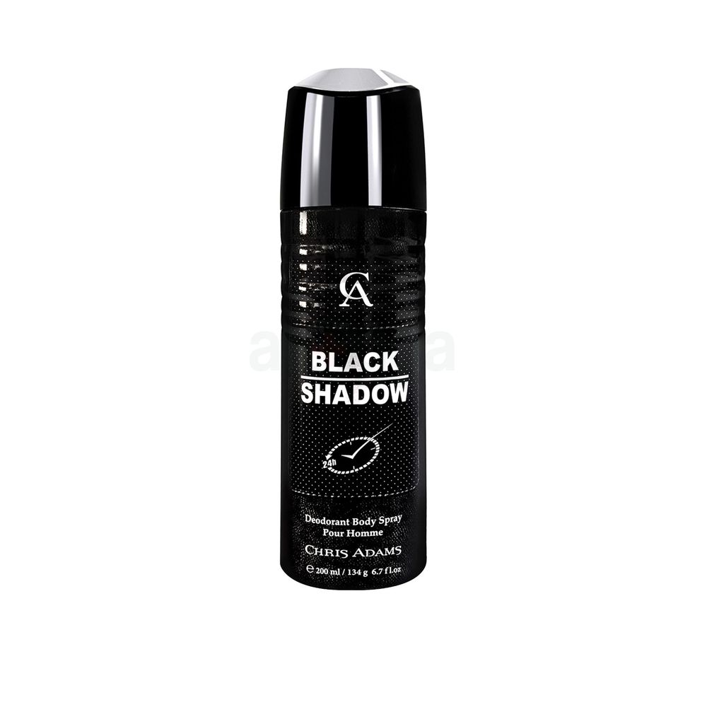Chris Adams Black Shadow Deodorant Body Spray for Men  